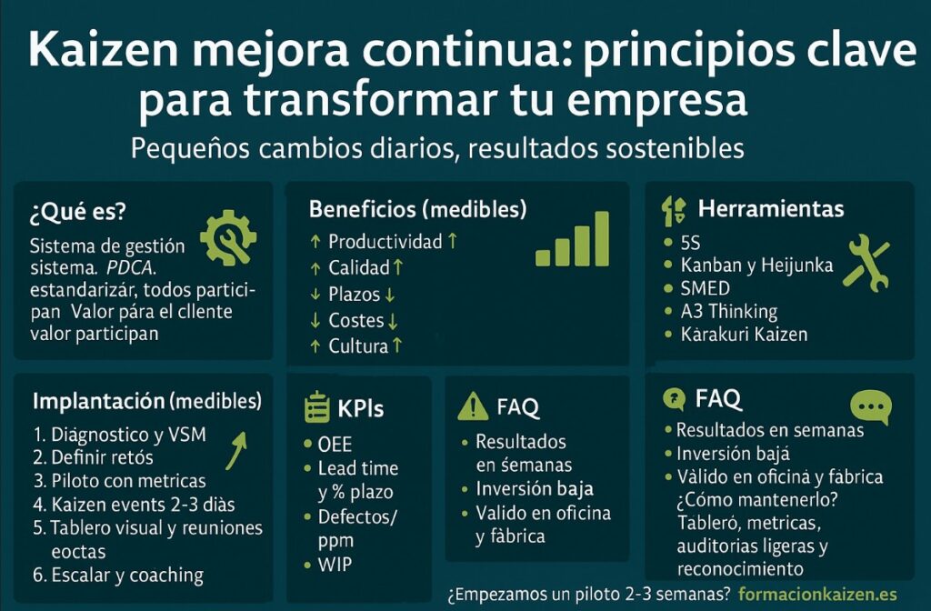 prinicipos clave del kaizen