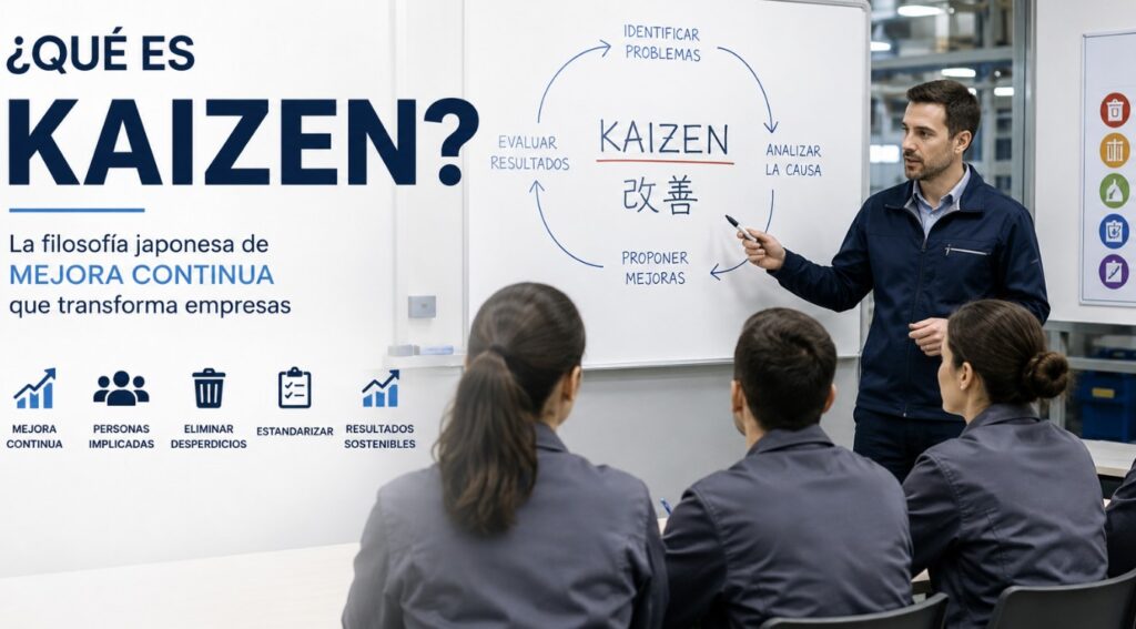 ¿Qué es Kaizen? Formación en mejora continua para empresas con metodología Kaizen y Lean Manufacturing.